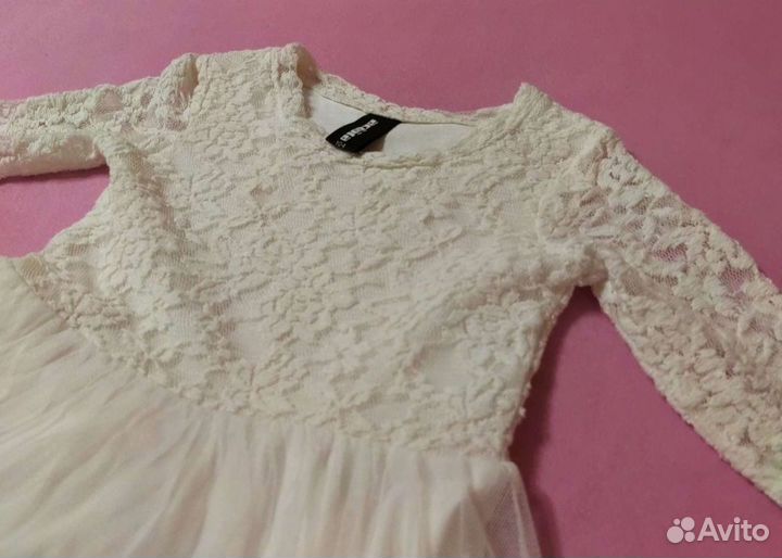 Нарядное платье белое для девочки 104 Acoola