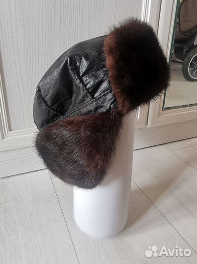 Норковая шапка, размер 57