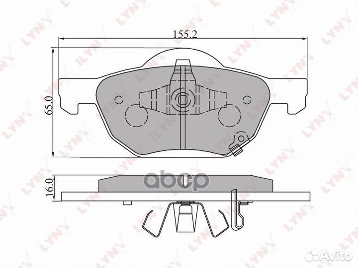 Колодки тормозные дисковые перед BD3413