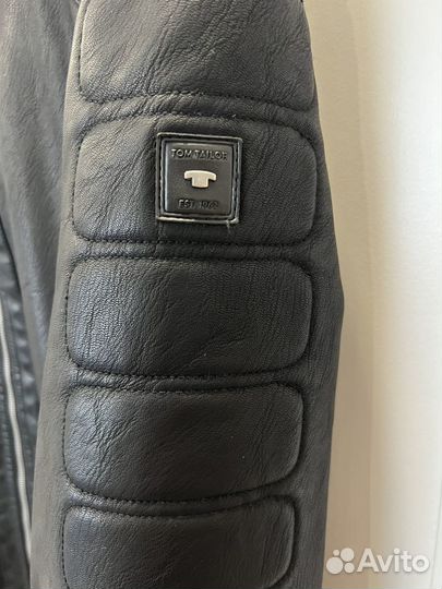 Кожаная куртка мужская tom tailor 50-52 размер