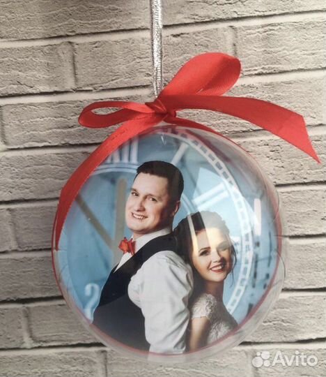 Новогодние шары на елку с Вашим фото и пожеланиями