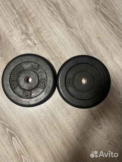 Набор гантелей со штангой в кейсе