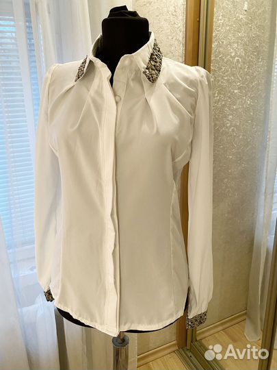 Блузка белая новая, р. 44 (S)