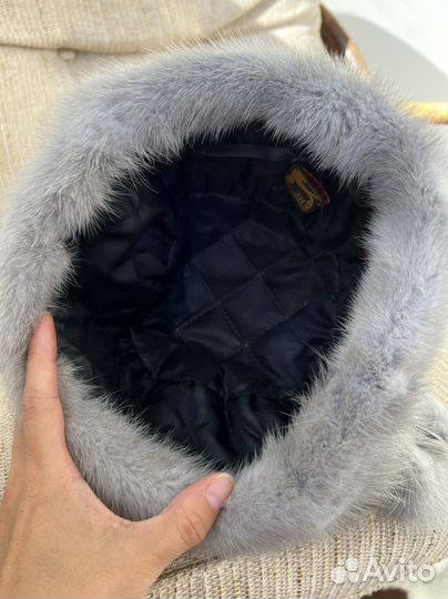 Зимняя шапка из натуральной норки, винтаж