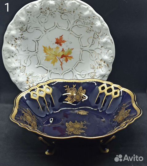 Тарелки, чашки Лфз, Богемия, Гарднер