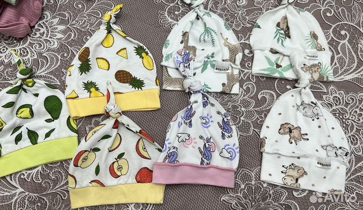 Шапочки для новорожденного