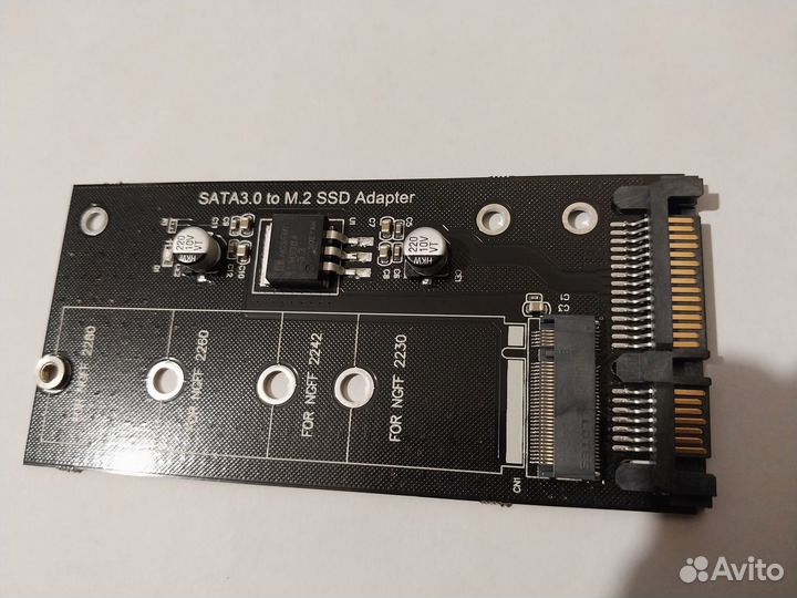 Адаптер ngff SSD диска m.2 SATA 3 в SATA 6 Gb/s