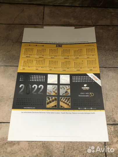 Настольный календарик cohiba на 2022 год