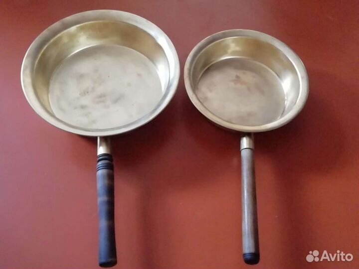 Тазики медные с ручками