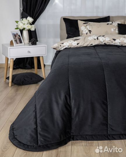 Покрывало Беллиссимо черный новое плед