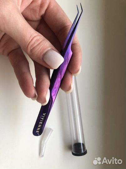 Пинцет для наращивания ресниц vivienne