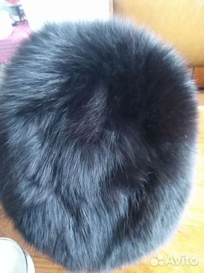 Шапка норка цельная. 