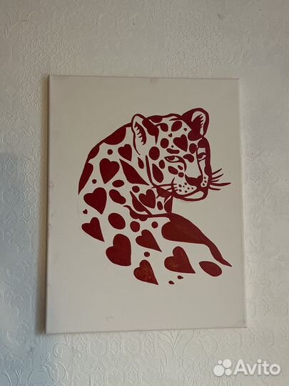 Интерьерная картина темперой на холсте 35х45