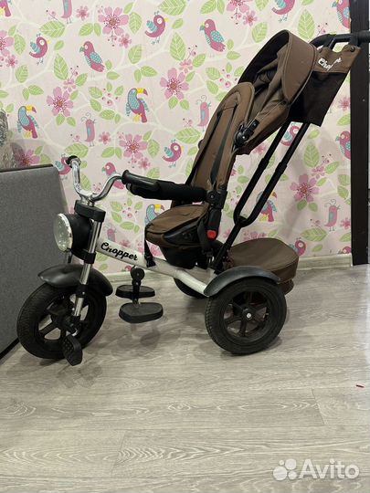 Велосипед коляска с ручкой