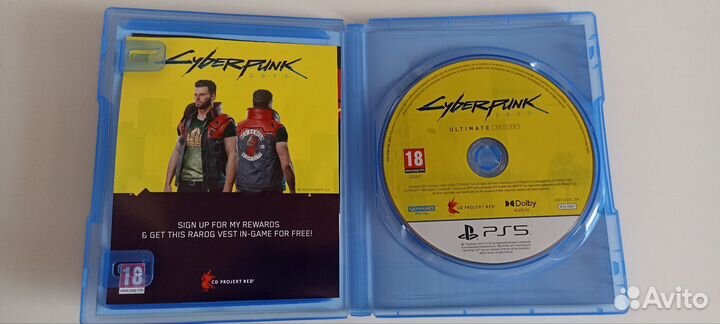 Диск Cyberpunk 2077 ps5
