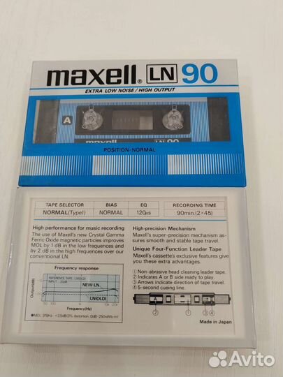Аудио кассета maxell LN 90