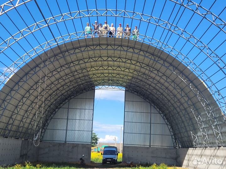 Строительство ангаров складов зернохранилищ