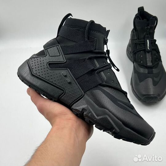 Комфортные Nike Air Huarache Gripp Black обувь