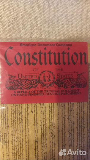 Сувениры: Реплики американских документов