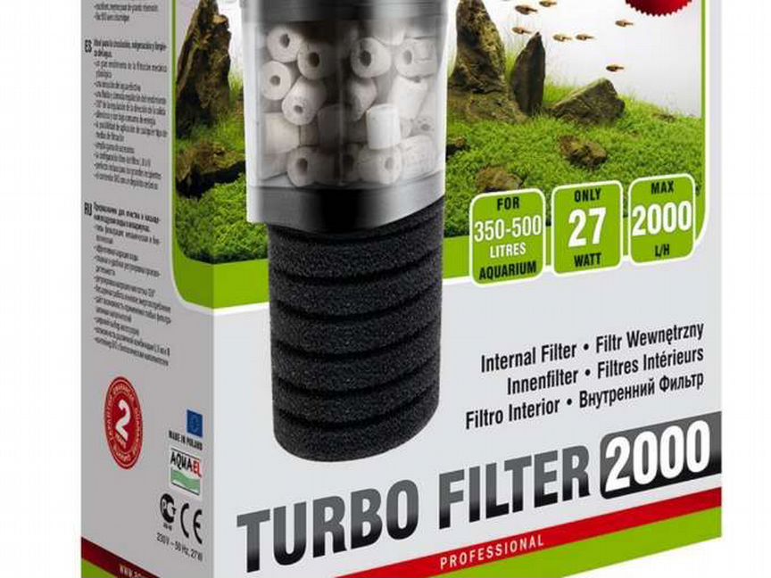 Внутренний фильтр Aquael turbo filter 2000