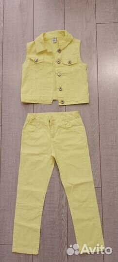 Джинсовый костюм для девочки 116