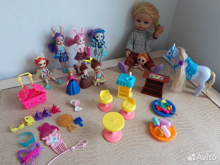 Игрушки пакетами в т.ч. куклы Энчантималс