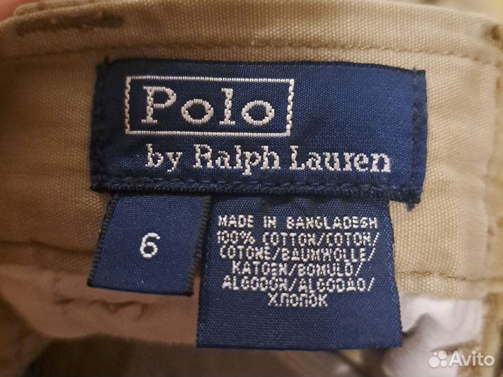 Детские карго шорты polo ralph lauren оригинал