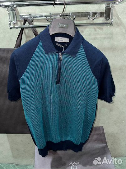 Футболка поло canali канали оригинал 46