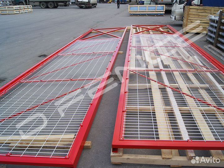 Ворота откатные, передвижные для 3Д забора 4х1,8 м