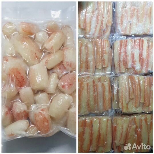 Крабы, креветки и ракушки