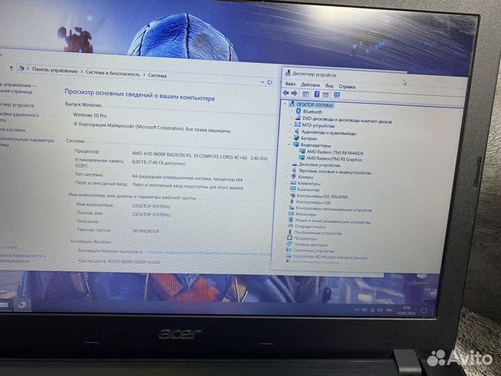 Мощный ноутбук Acer 2 видеокарты/SSD/1000 gb
