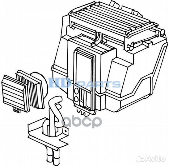 Мотор обдува в сборе с крыльчаткой 24V volvo