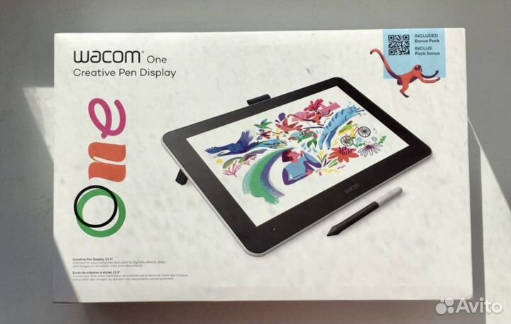 Графический планшет с экраном wacom one dtc 133