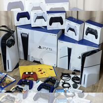 Sony PS5 с дисководом + 600 игр + PS Deluxe