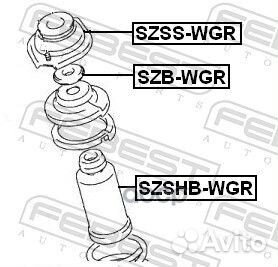 Опора переднего амортизатора szss-WGR Febest