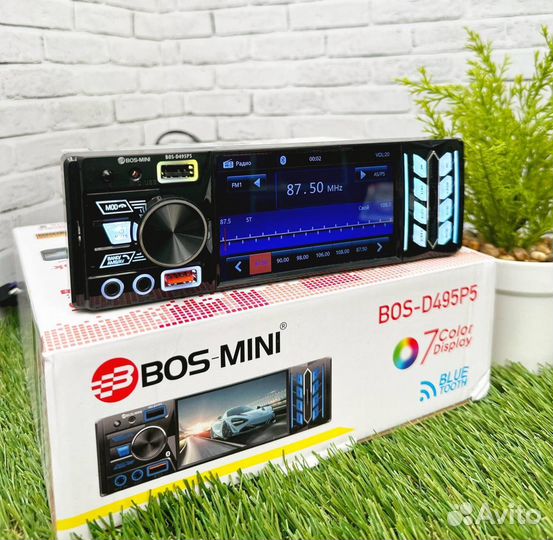 Магнитола 1 din с экраном bos mini арт484