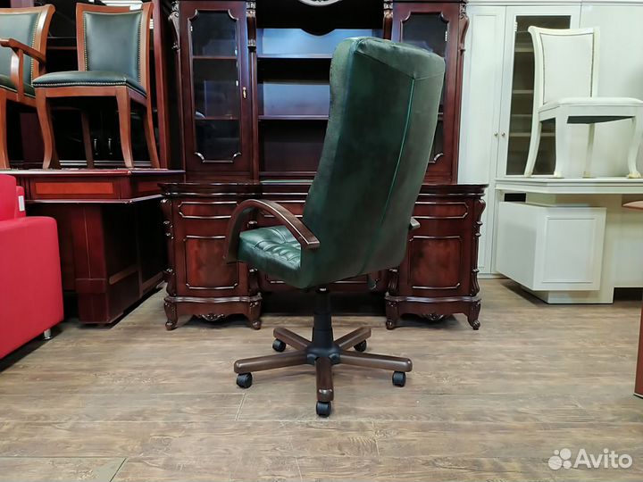 Кресло руководителя атлант экс-злн31 Л кожа дерево