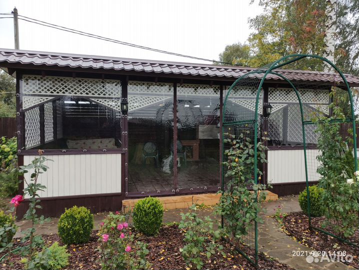 Мягкие окна для кафе летней веранды беседки