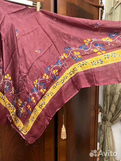 Шелковый платок гульменди ручной работы