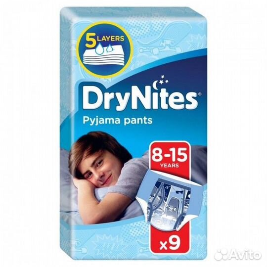 Подгузники трусики Huggies Drynites для мальчиков