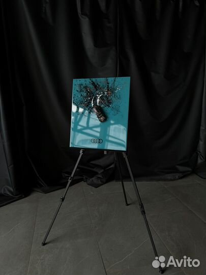 Картина из эпоксидной смолы с Ауди RS6