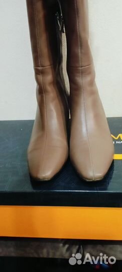 Демисезонные женские сапоги 38 натуральная кожа