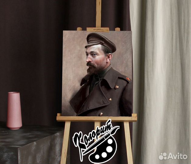 Берия, Дзержинский портреты 40х50см на холсте