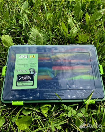 Набор силиконовых приманок и джиг головок