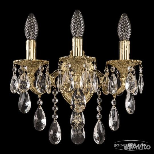 Bohemia Ivele Crystal 7201B11/3/125 B G 7201 бра