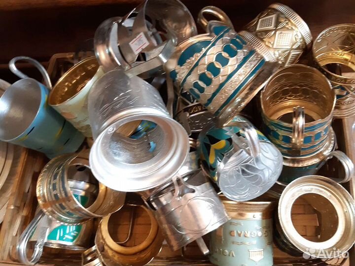 Подстаканники, стаканы СССР