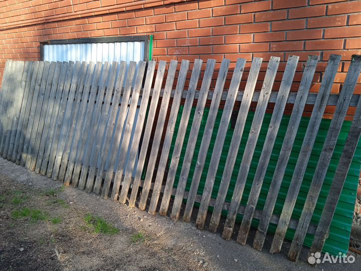 Распашные ворота с калиткой бу