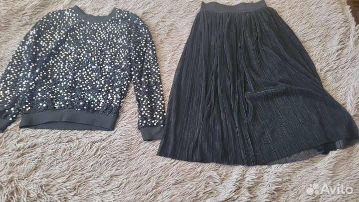 Блестящая юбка с пайетками