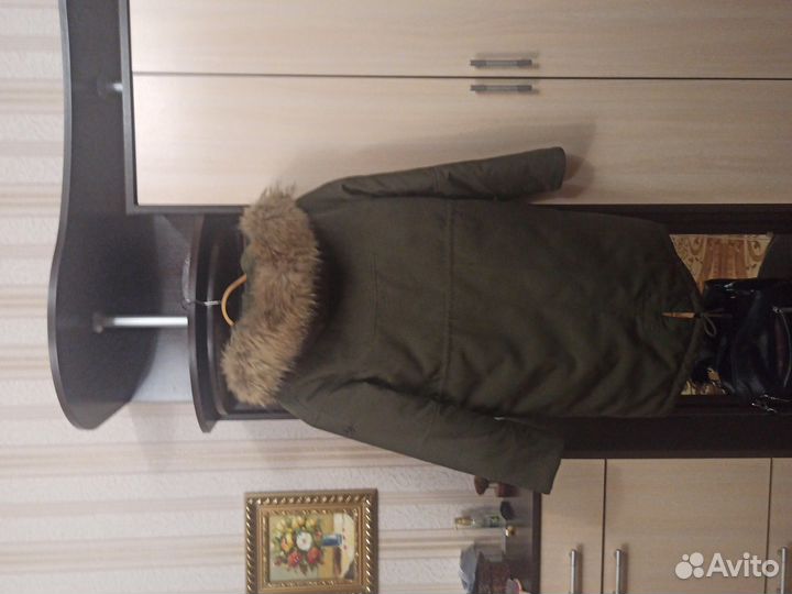 Парка женская с натуральным мехом 44-46раз