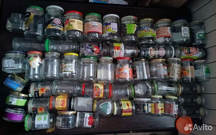 Банки стеклянные 0,15-3,0л и бутылки 1л твист